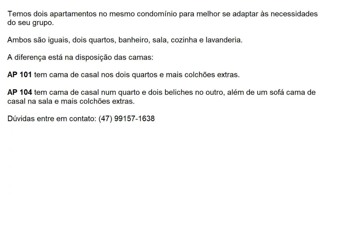 Apartamento Inteiro 2 Quartos Mobiliado Jaragua do Sul Exterior photo
